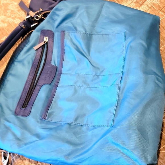 Gianni Conti Blue Leather Bag - Picture 6 of 10